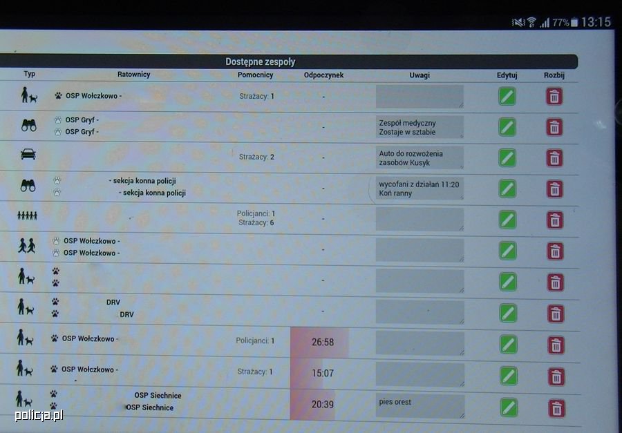 Centrum Akcji używane podczas manewrów szkoleniowych