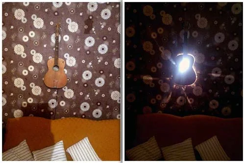 Świecąca gitara
